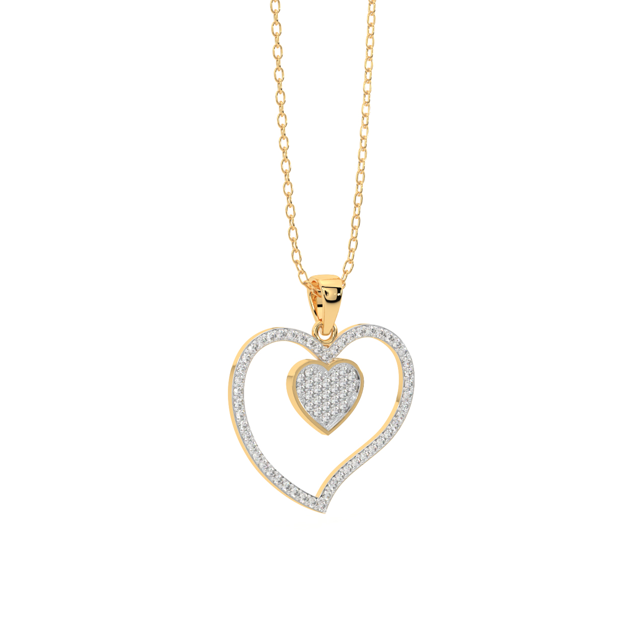 Pretty Heart Diamond Pendant